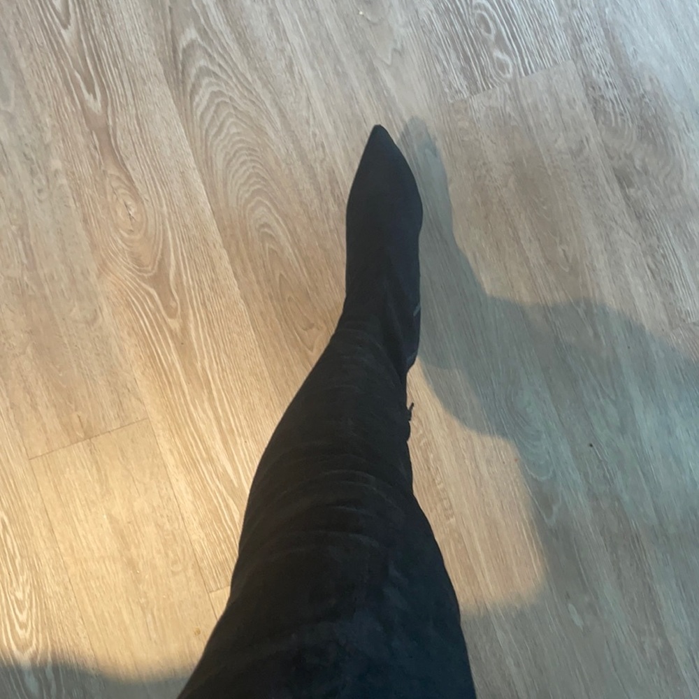 Black over the knee boots, brand new!
